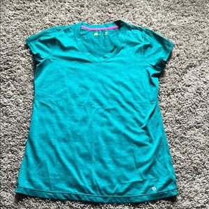 Teal V-Neck Women's Top